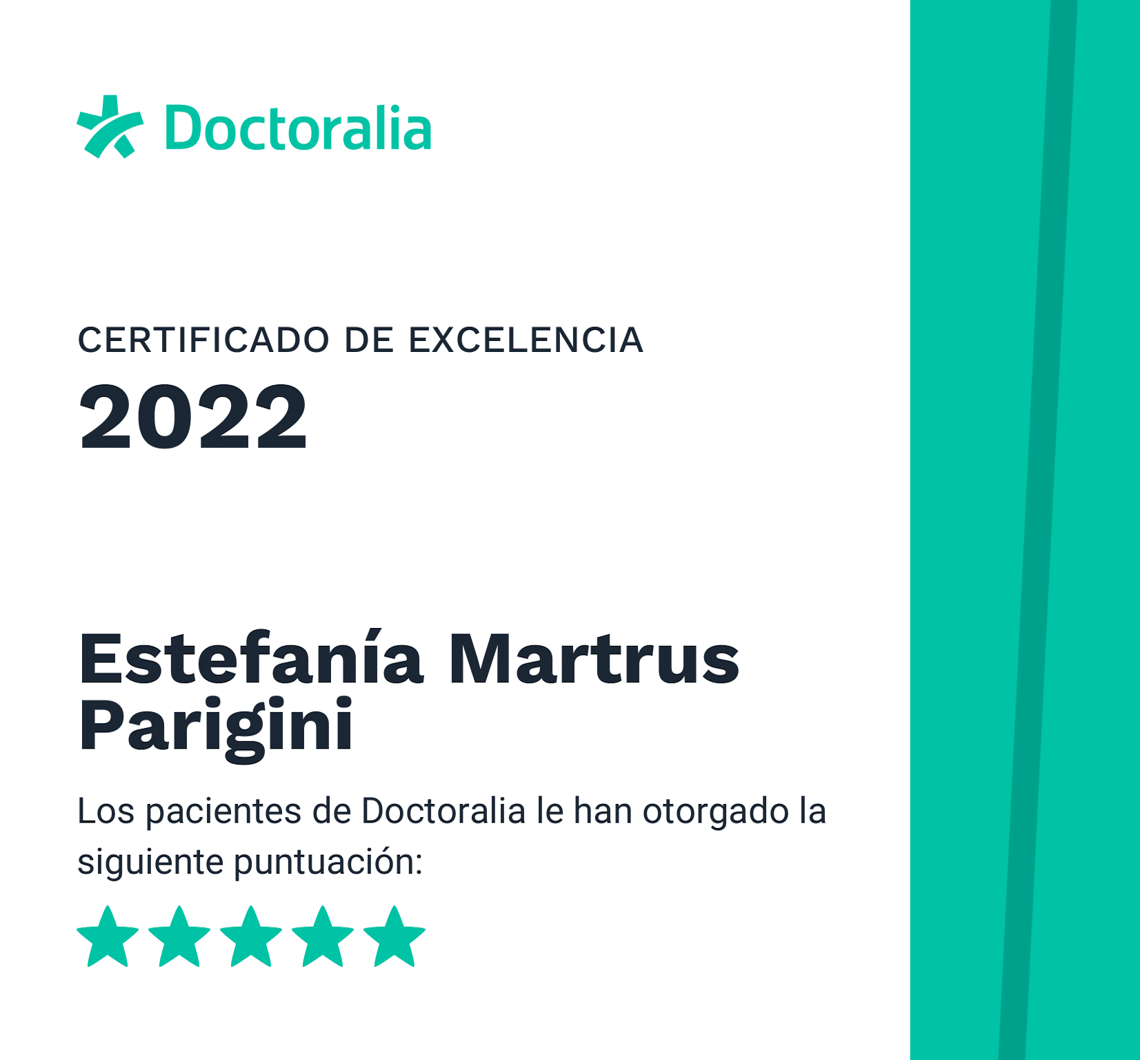 certificado excelencia doctoralia 2022